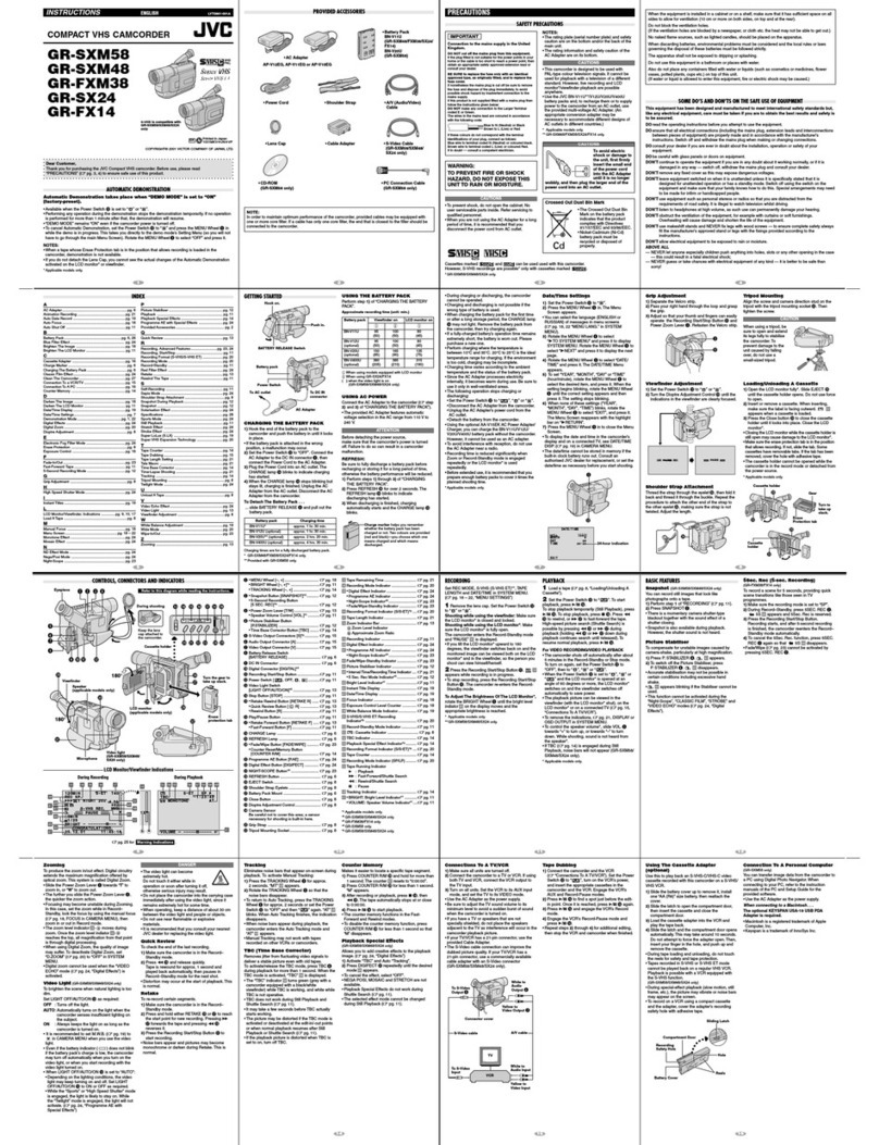 JVC GR-FX14 instructions