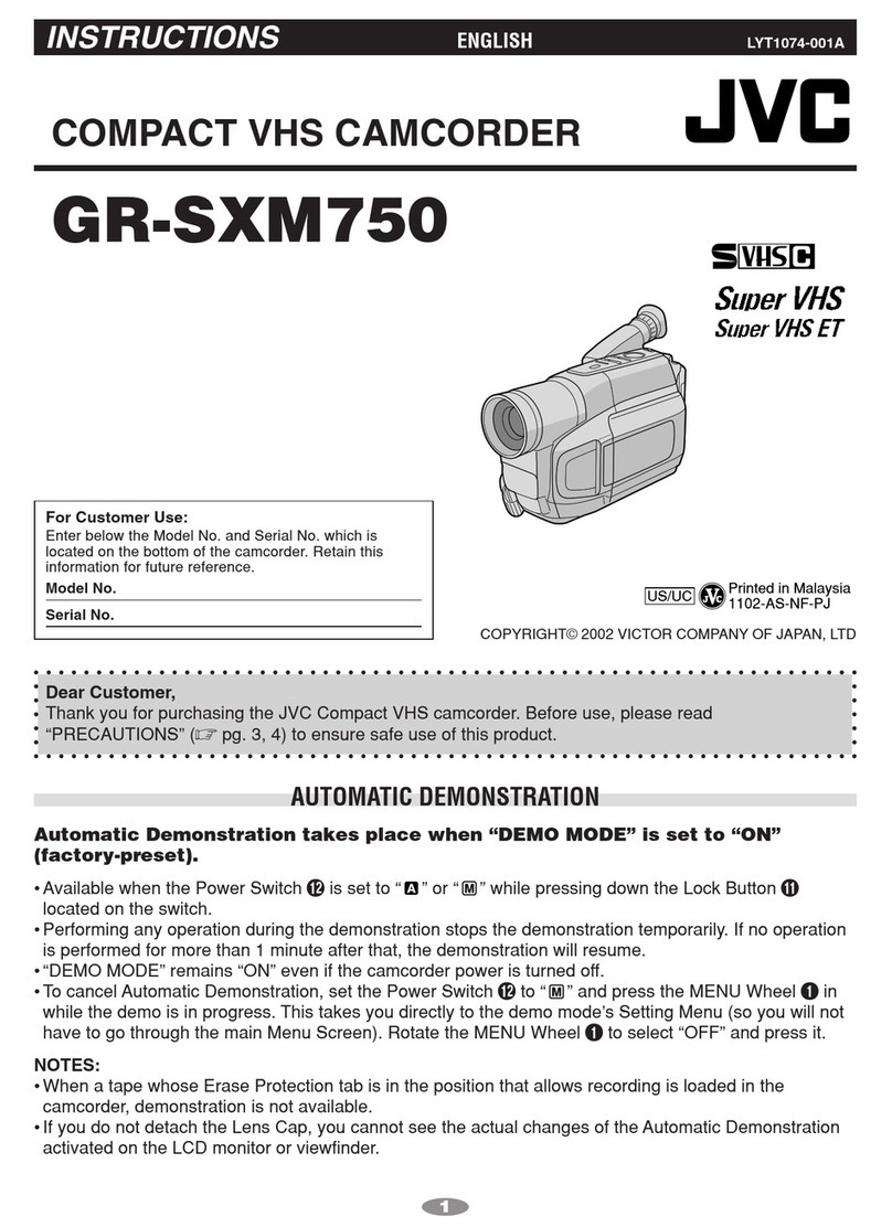 JVC GR-SXM750 User manual JVC GR-SXM750 User manual