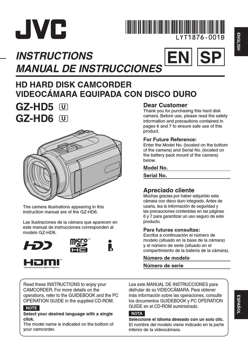 JVC GZ-HD5U User manual