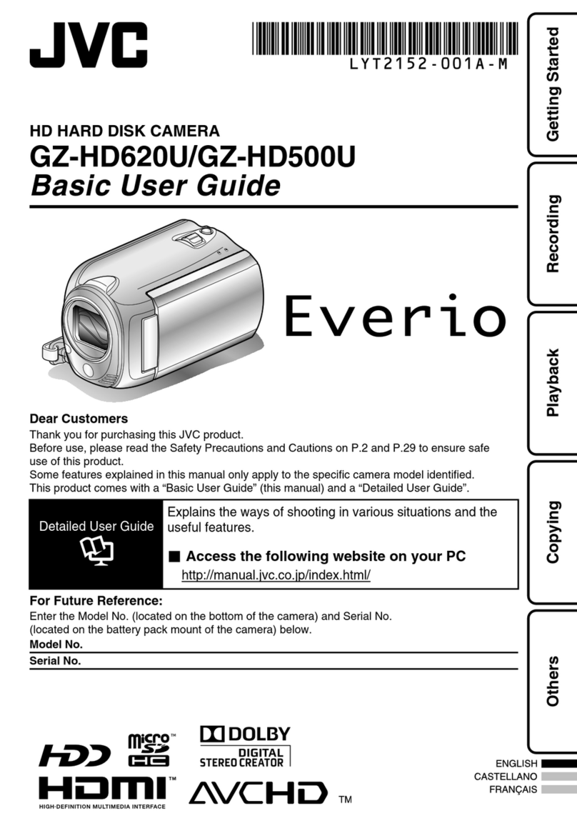JVC Everio GZ-HD500U Operating and maintenance manual