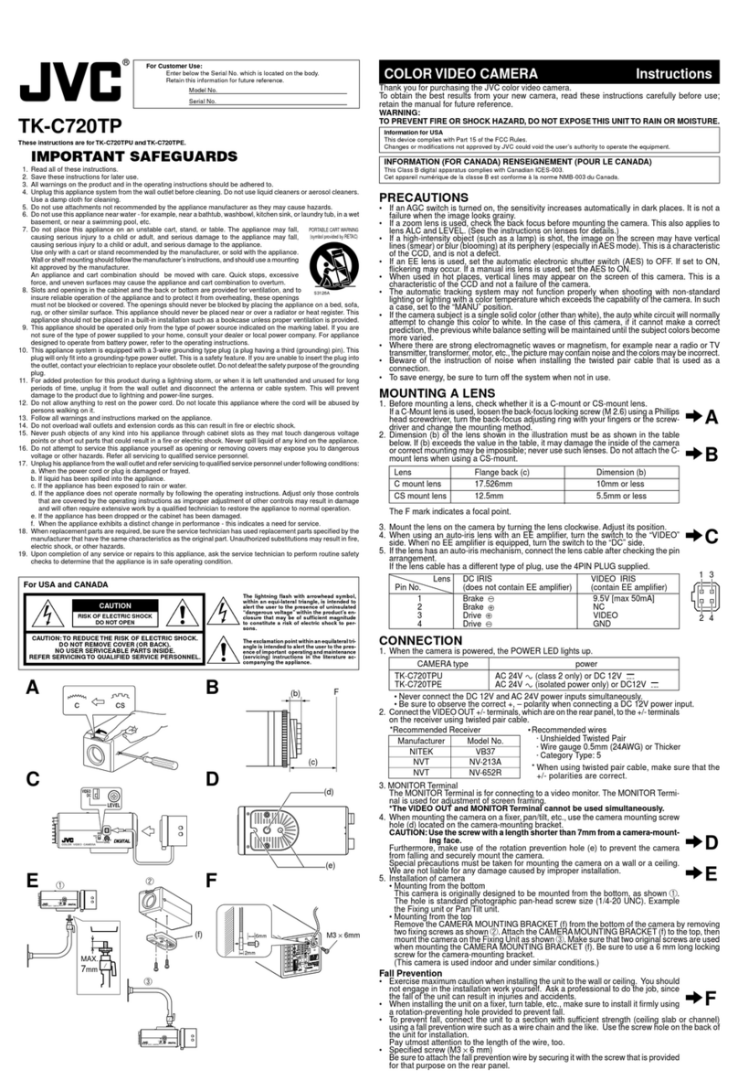 JVC TK-C720TPE User manual JVC TK-C720TPE User manual