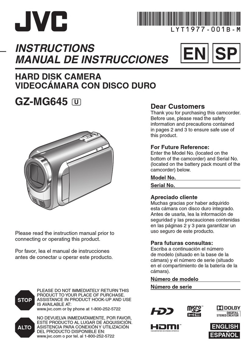 JVC Everio GZ-MG645 User manual