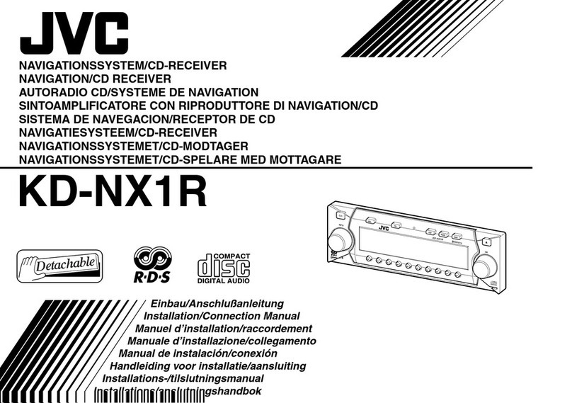 JVC Navigation/CD Receiver KD-NX1R User manual