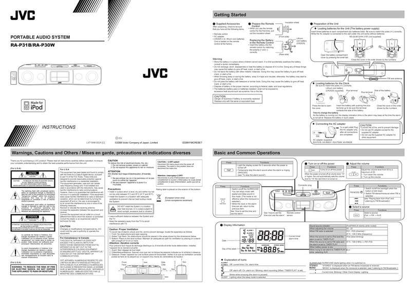 JVC RA-P31B User manual