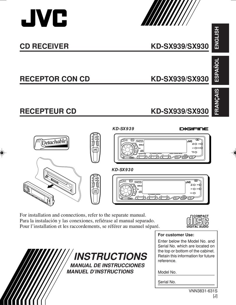 JVC KD-SX939/SX930 User manual