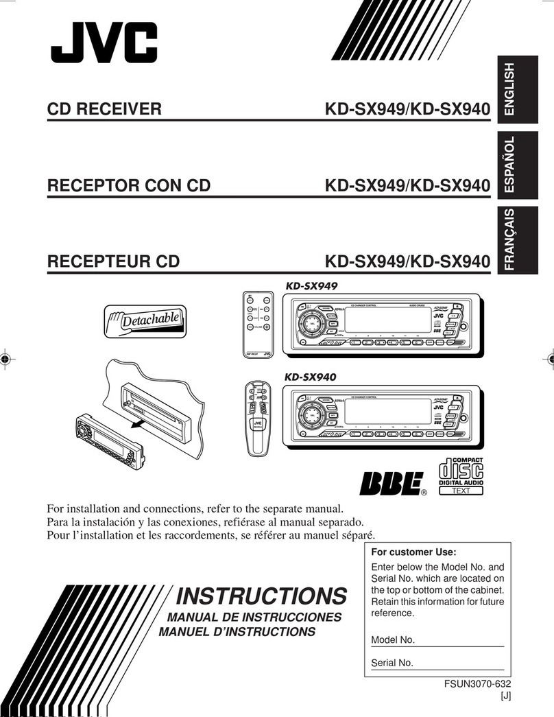 JVC KD-SX940 User manual