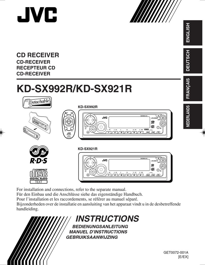 JVC KD-SX921R User manual JVC KD-SX921R User manual