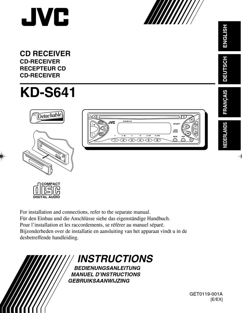 JVC KD-S641 User manual