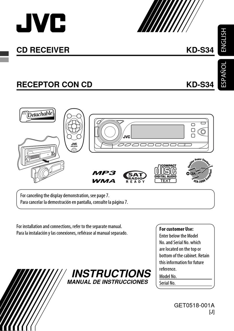 JVC KD-S34 User manual