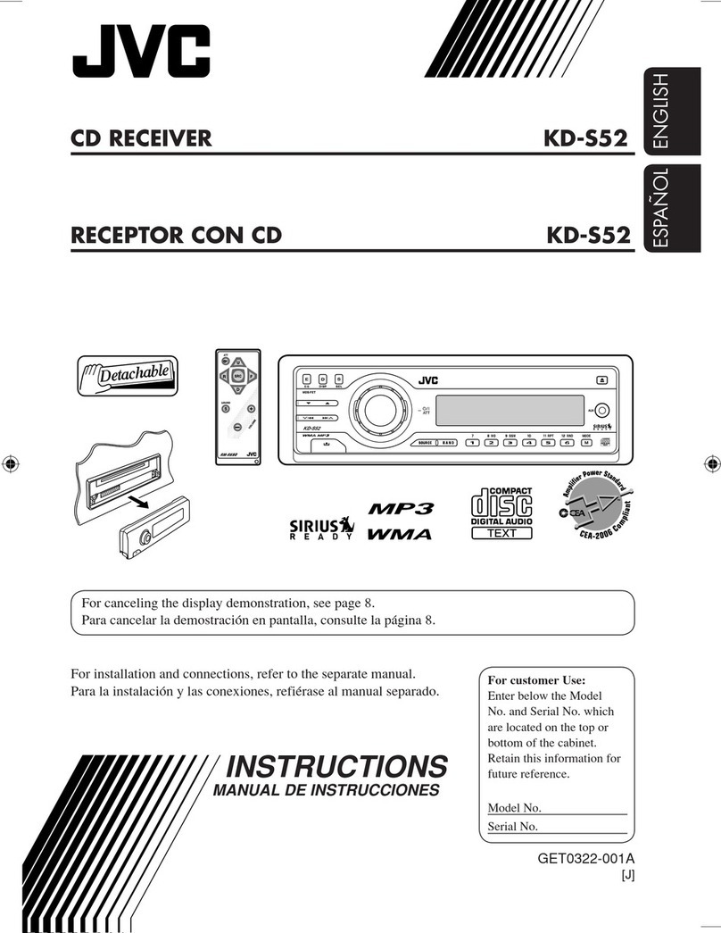 JVC KD-S52 User manual