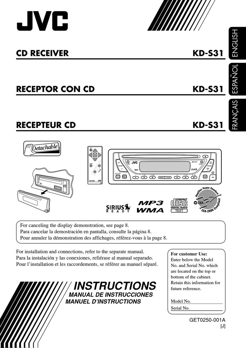 JVC KD-S31 User manual