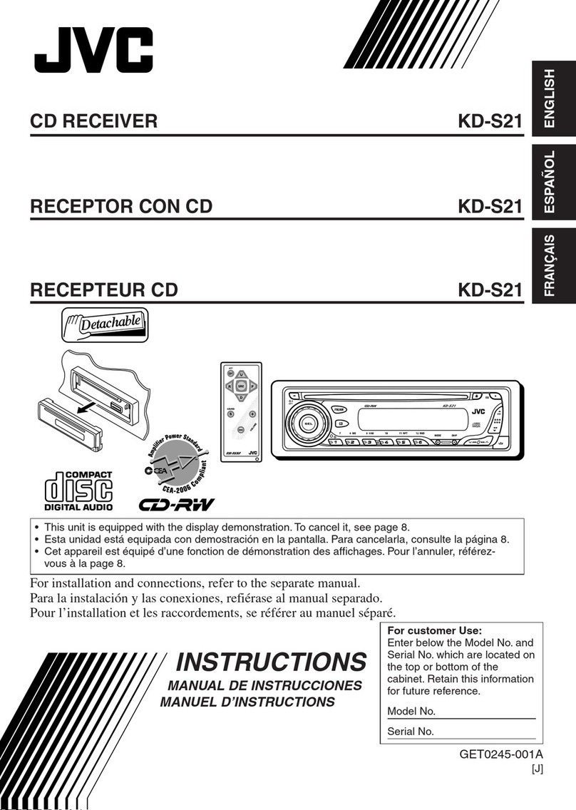 JVC KD-S21 User manual
