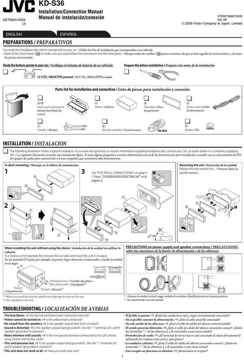 JVC KD-S36 Guide
