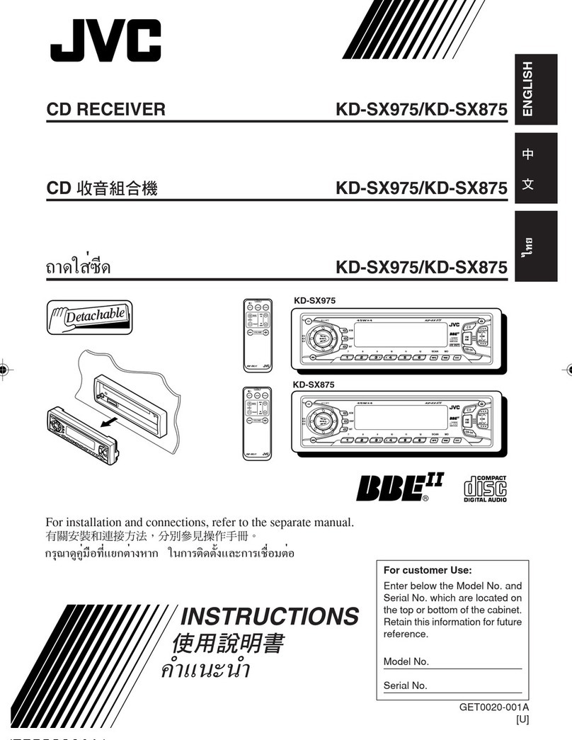 JVC KD-SX875 User manual
