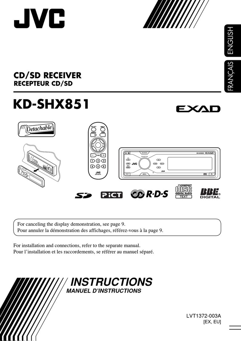 JVC EXAD KD-SHX851 User manual