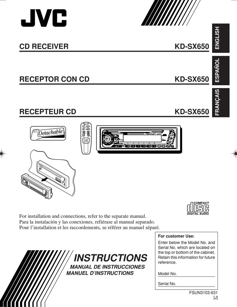 JVC KD-SX650 User manual
