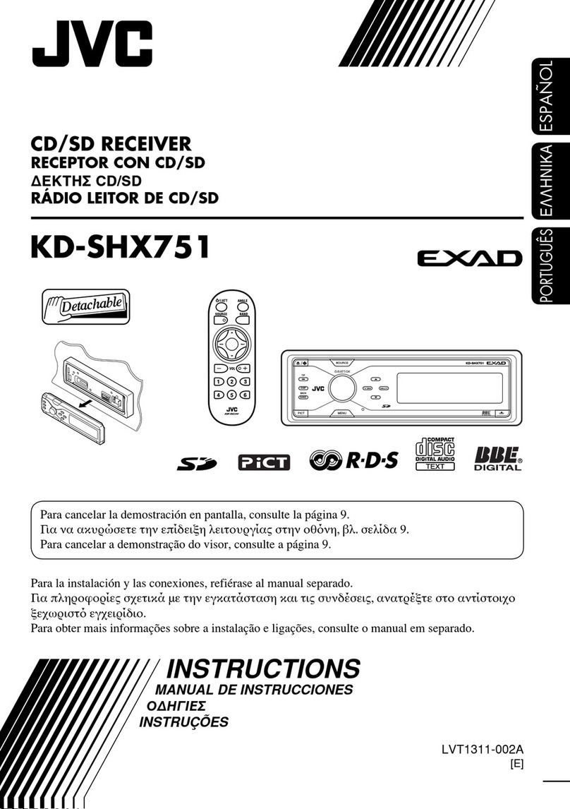 JVC KD-SHX751 Setup guide