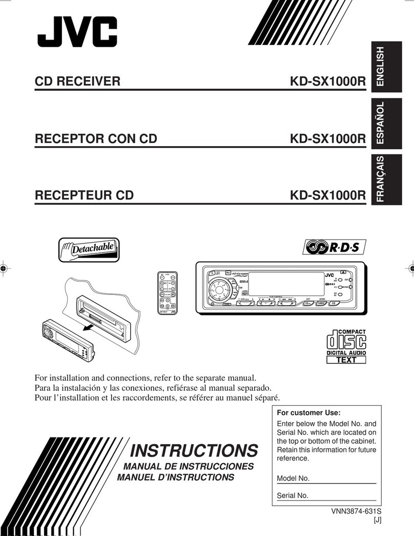 JVC KD-SX1000RJ User manual