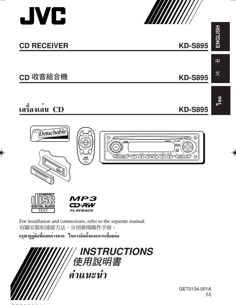 JVC KD-S895 User manual
