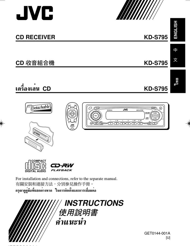 JVC KD-S795 User manual