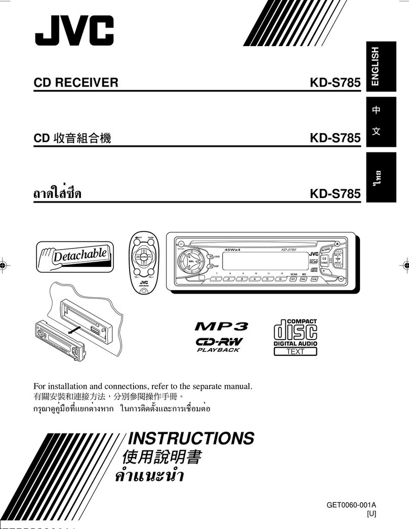 JVC KD-S785 User manual
