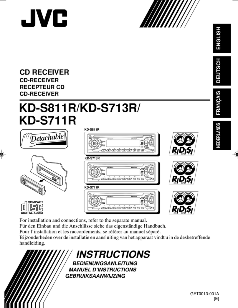 JVC KD-S811R User manual