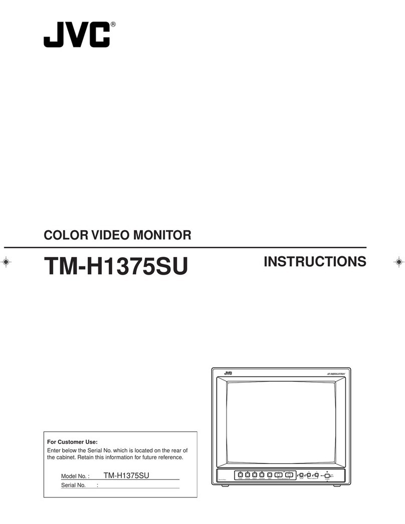 JVC TM-H1375SU - Color Video Monitor User manual