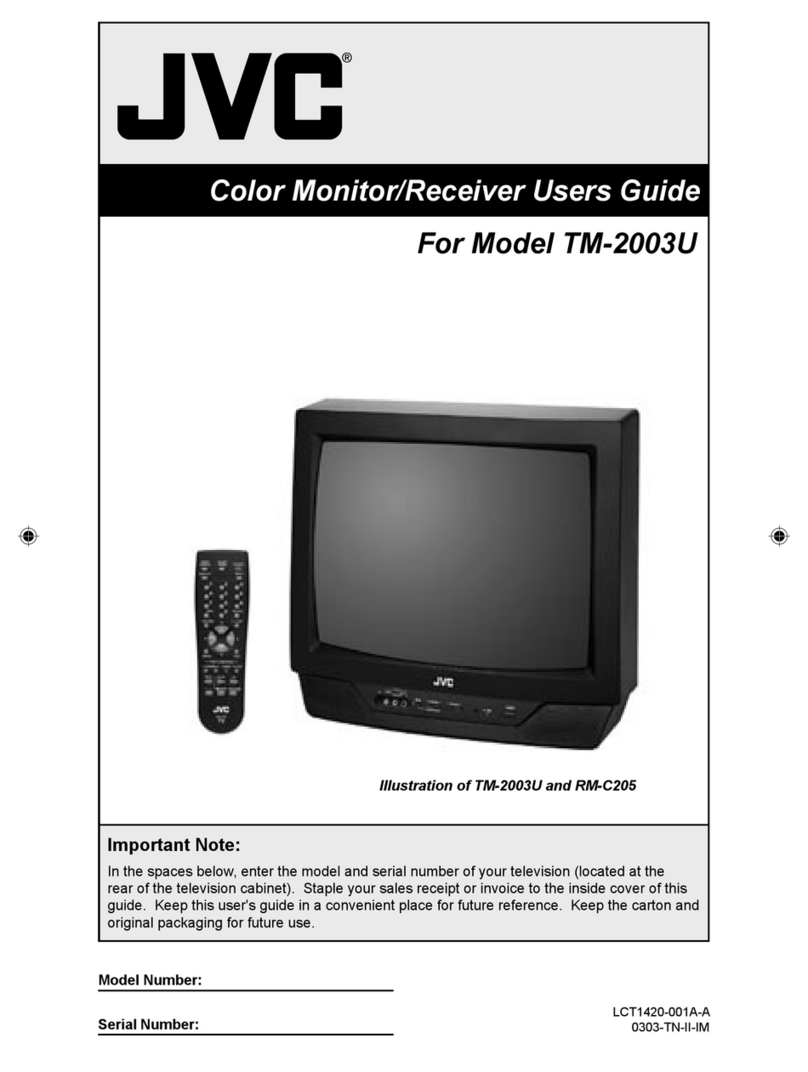 JVC TM-2003U - Color Monitor/receiver User manual