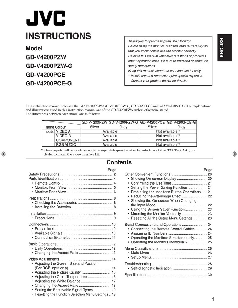 JVC GD-V4200PCE instructions