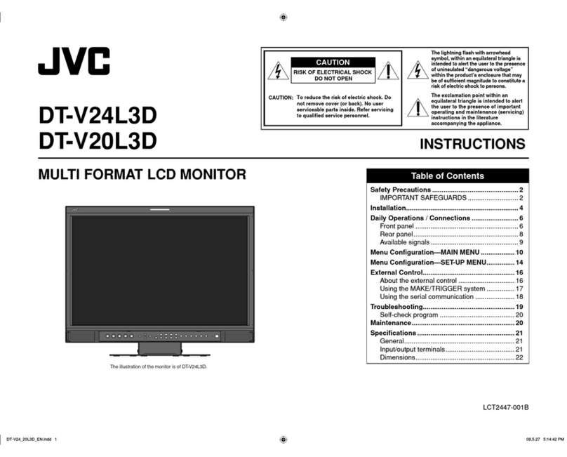JVC DT-V20L3D User manual JVC DT-V20L3D User manual