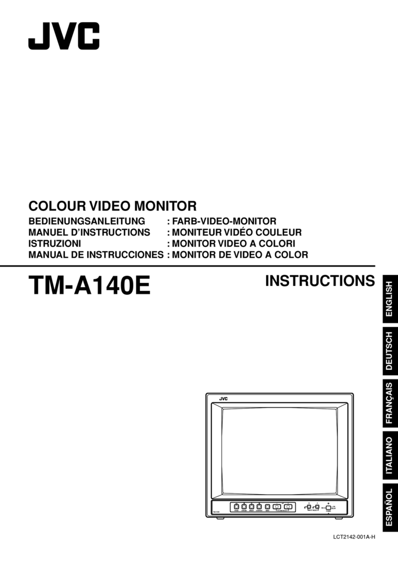 JVC Colour Video Monitor TM-A140E User manual