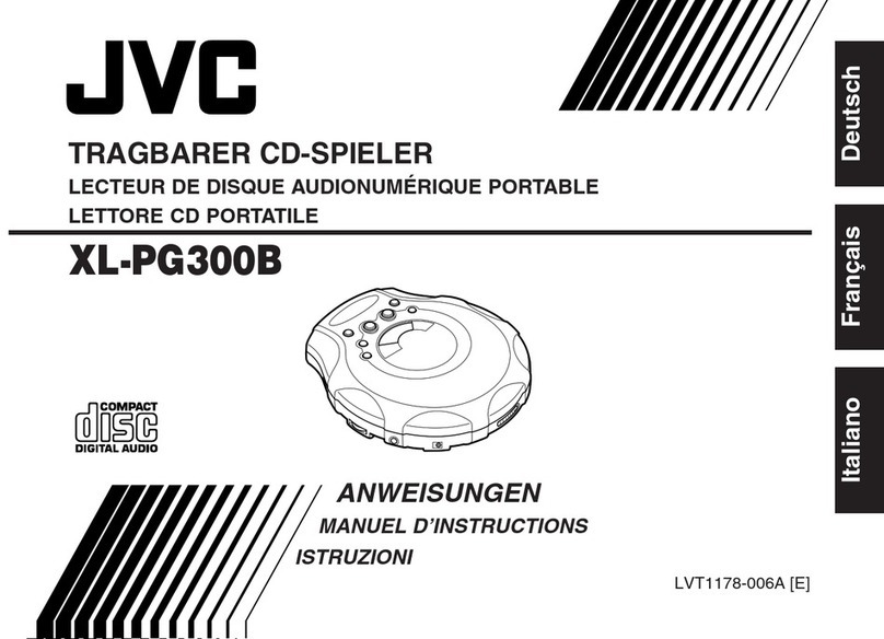 JVC XL-PG300B Instruction sheet
