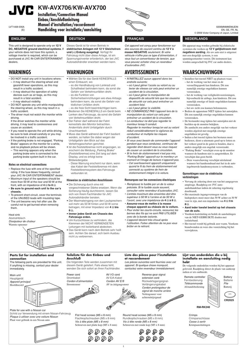 JVC EXAD KW-AVX700 Guide