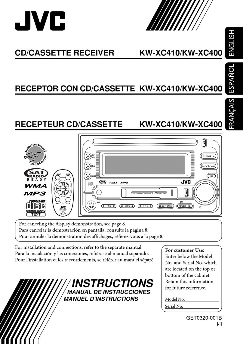 JVC Model KW-XC400J User manual