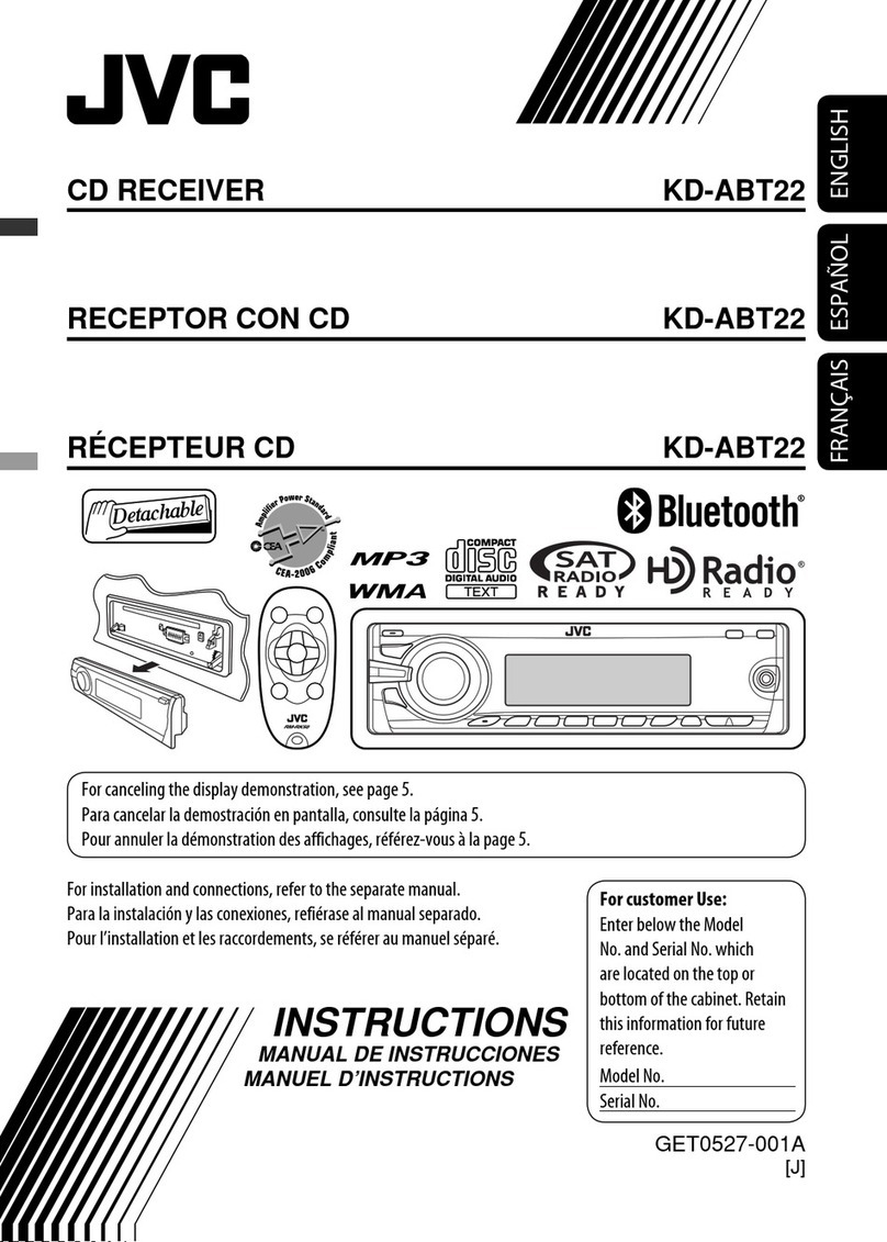 JVC Model KD-ABT22J User manual