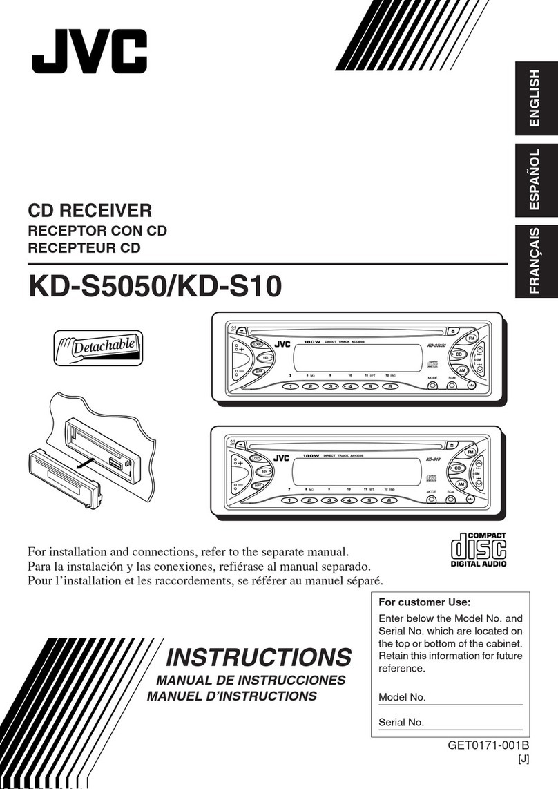 JVC Model KD-S10J User manual