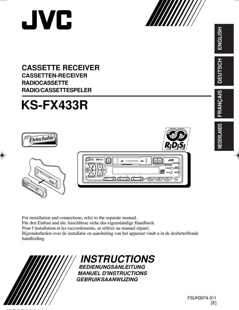 JVC Cassette Receiver KS-FX433R User manual
