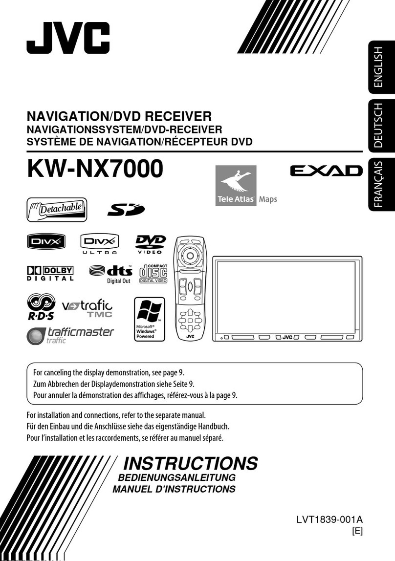 JVC KW NX7000 - Double Din Navigation User manual