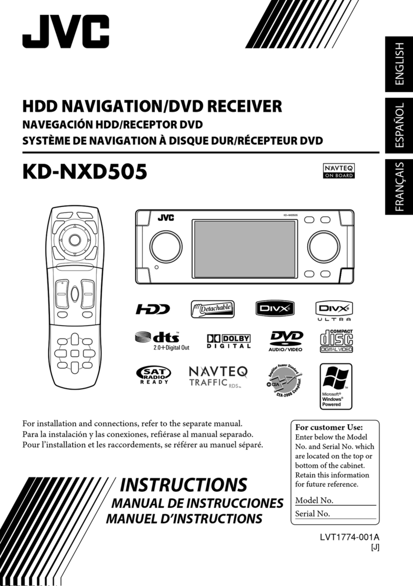 JVC KD-NXD505J User manual