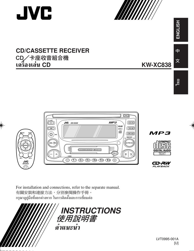 JVC KW-XC838 User manual