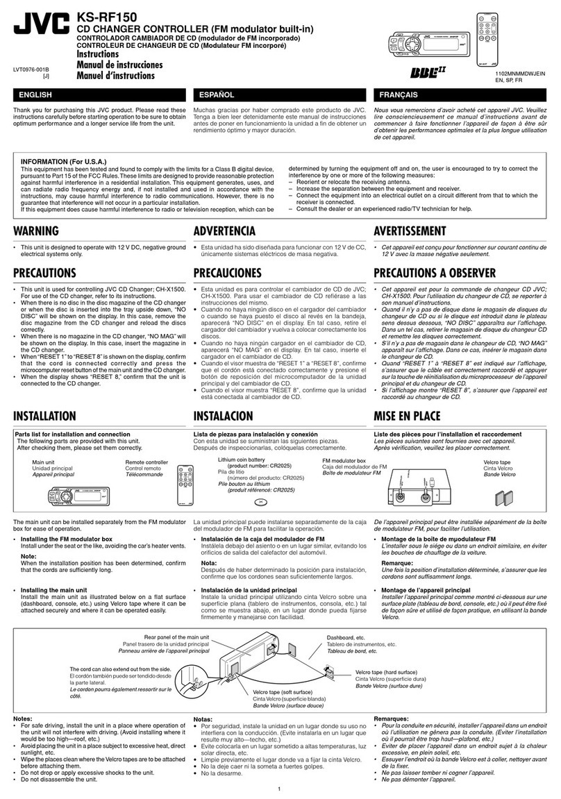 JVC KS-RF150 User manual