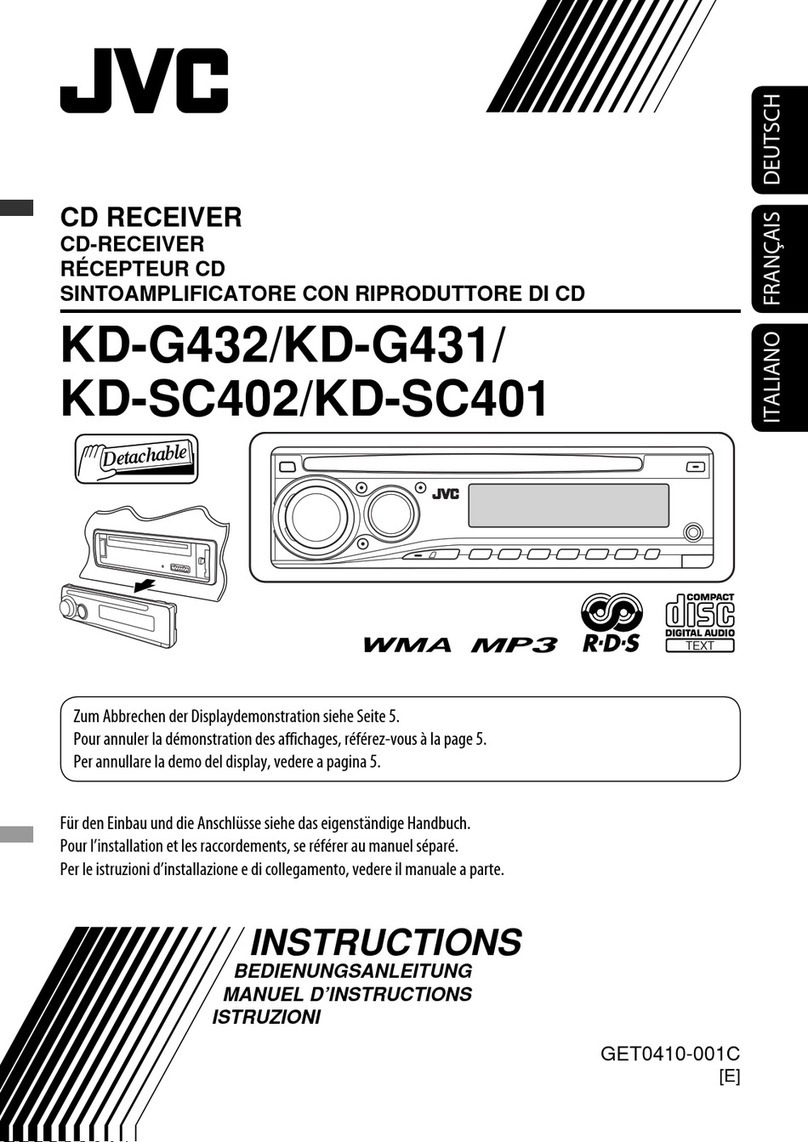 JVC KD-G432 User manual