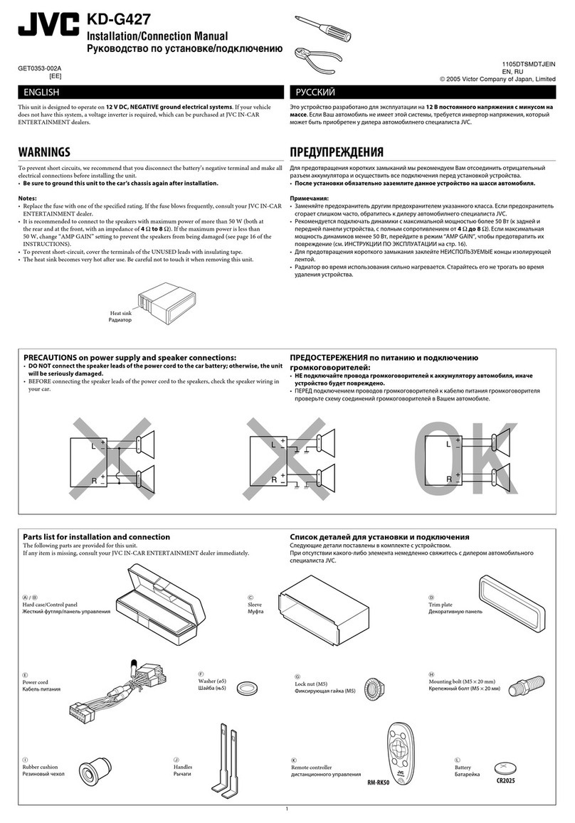 JVC KD-G427 Guide
