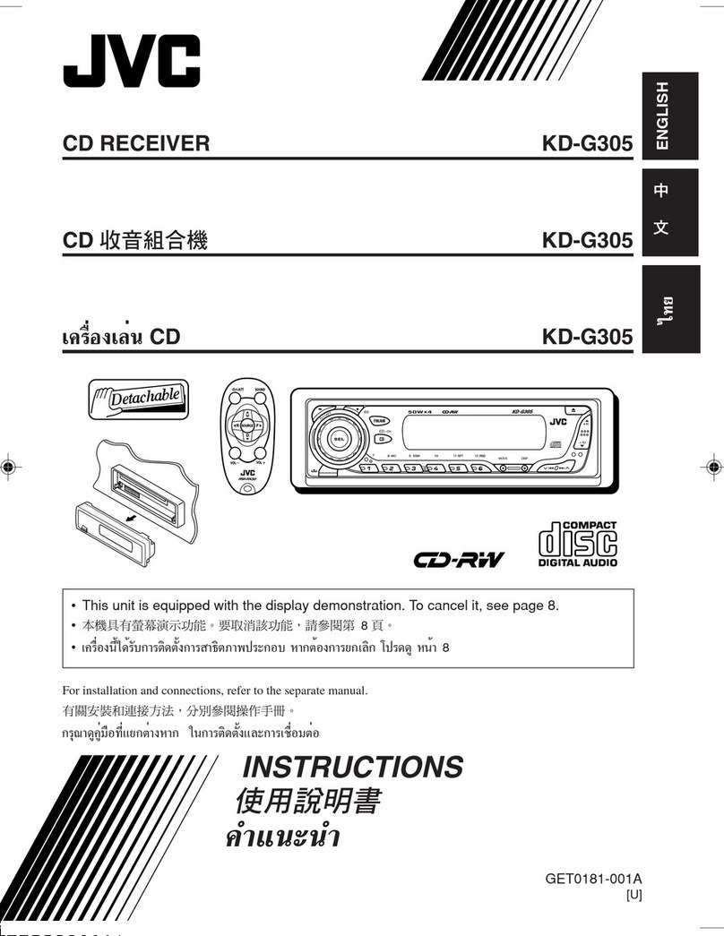 JVC KD-G305 User manual