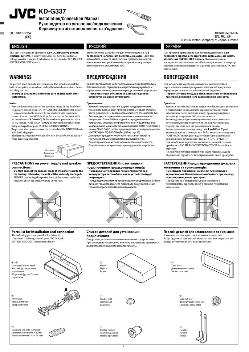 JVC KD-G337 Guide