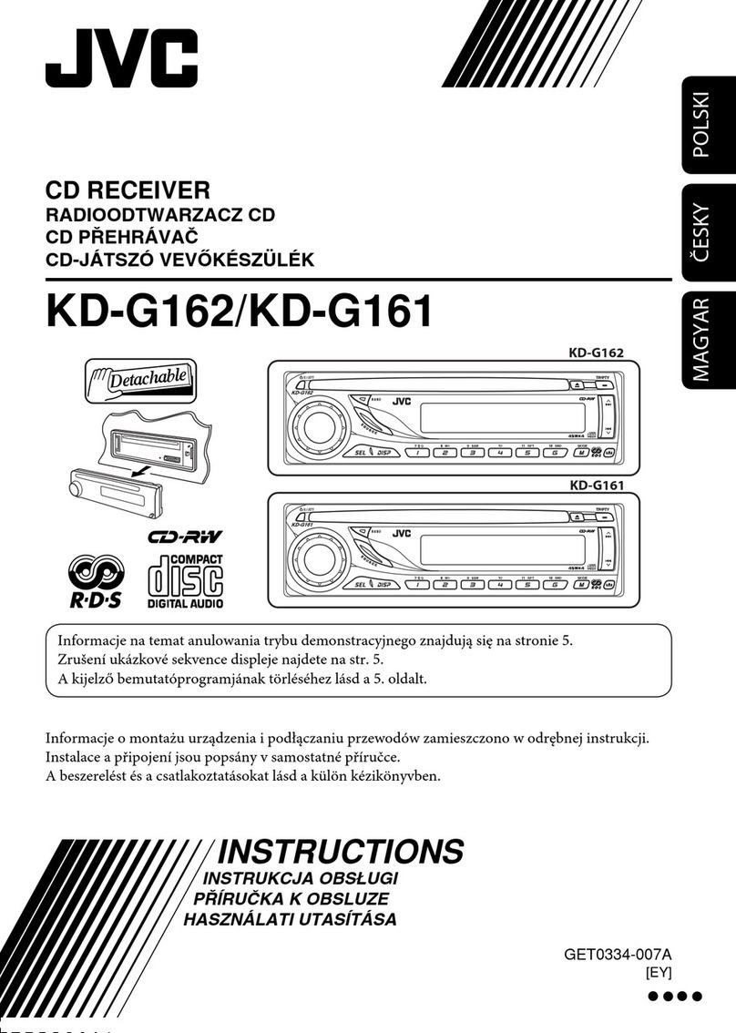 JVC KD-G161 User manual