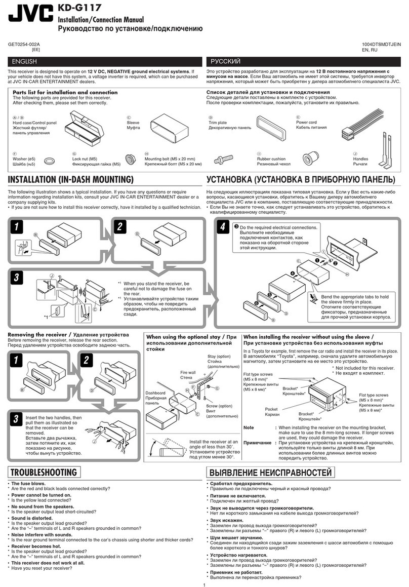 JVC KD-G117 Guide