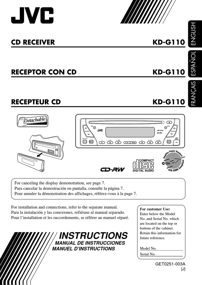 JVC KD-G110 User manual