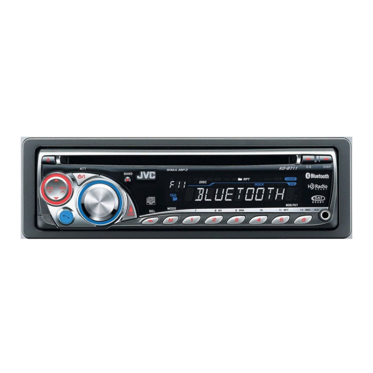 JVC KD-BT11 - Radio / CD User manual