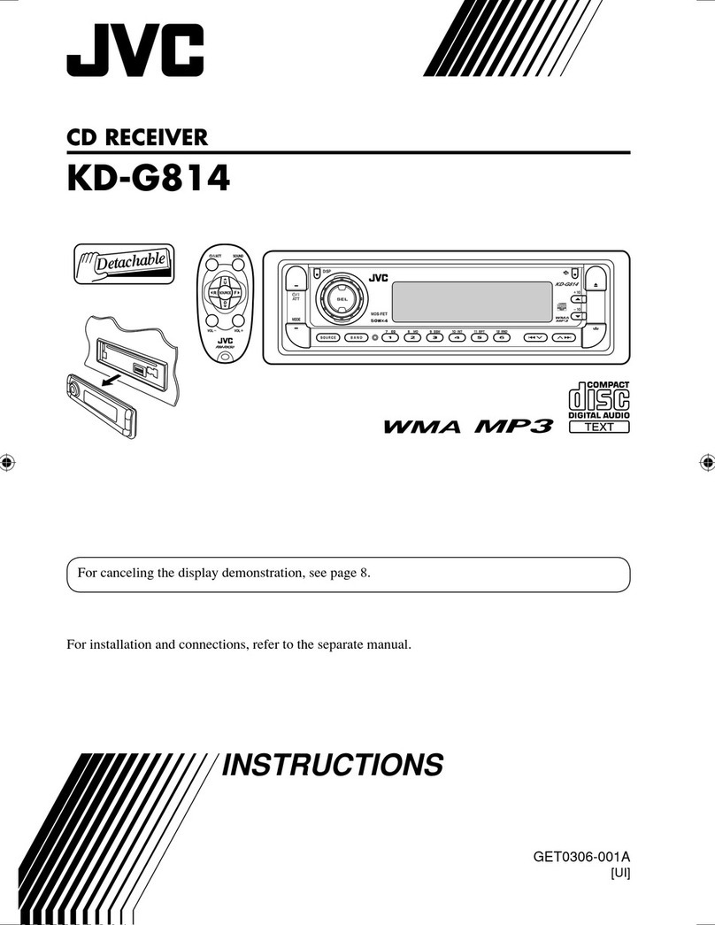JVC KD-G814 User manual